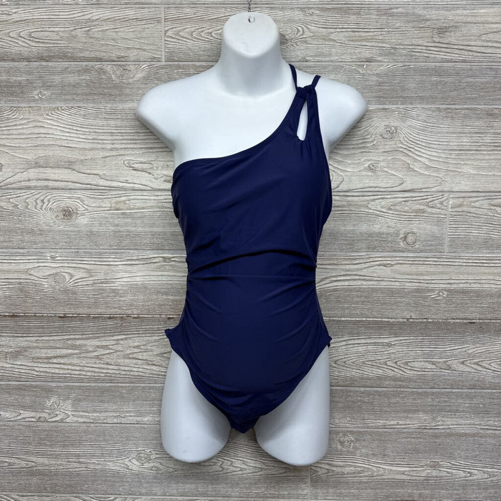 NEW Ruched Swimsuit 1 Shoulder Strap