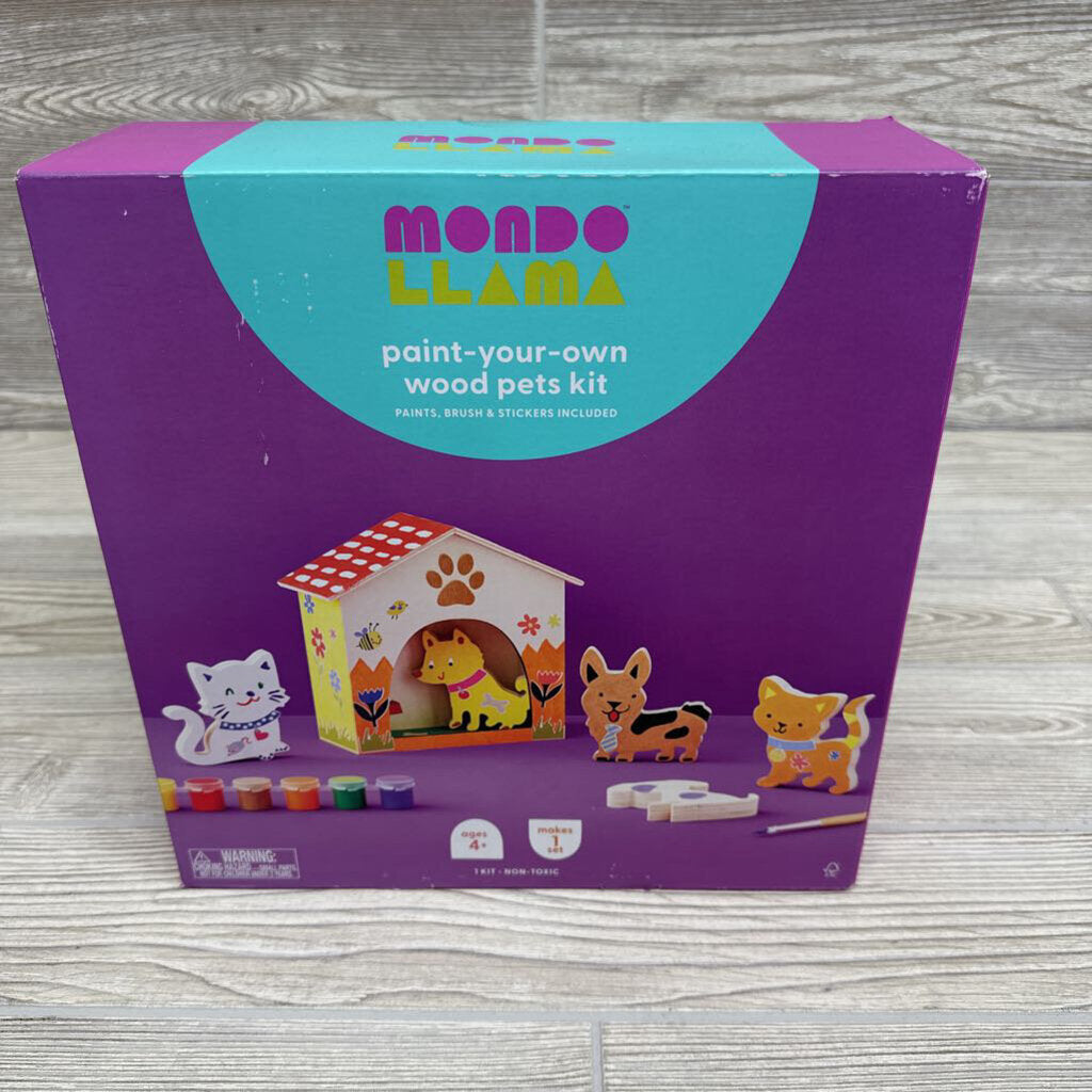 NEW Paint Your Own Wood Pets Kit