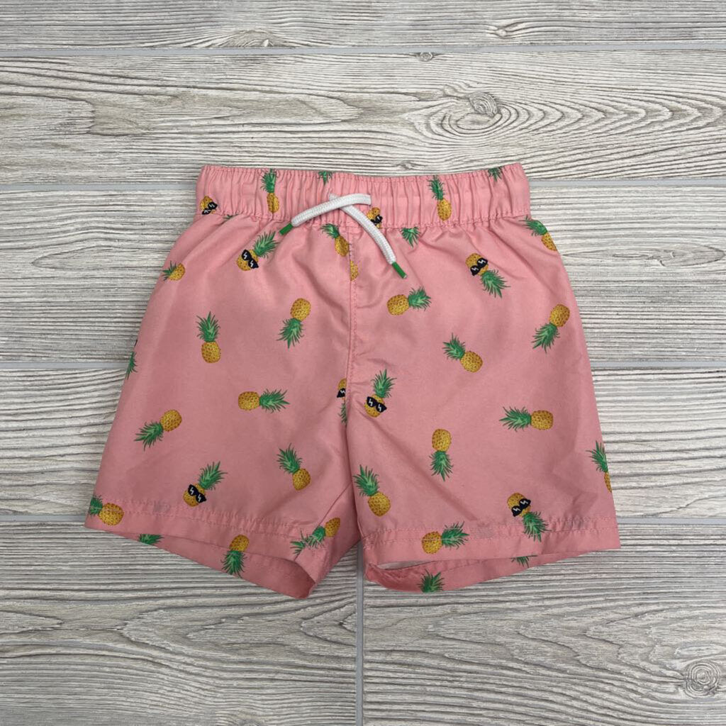 Drawstring Swim Trunks Pineapples