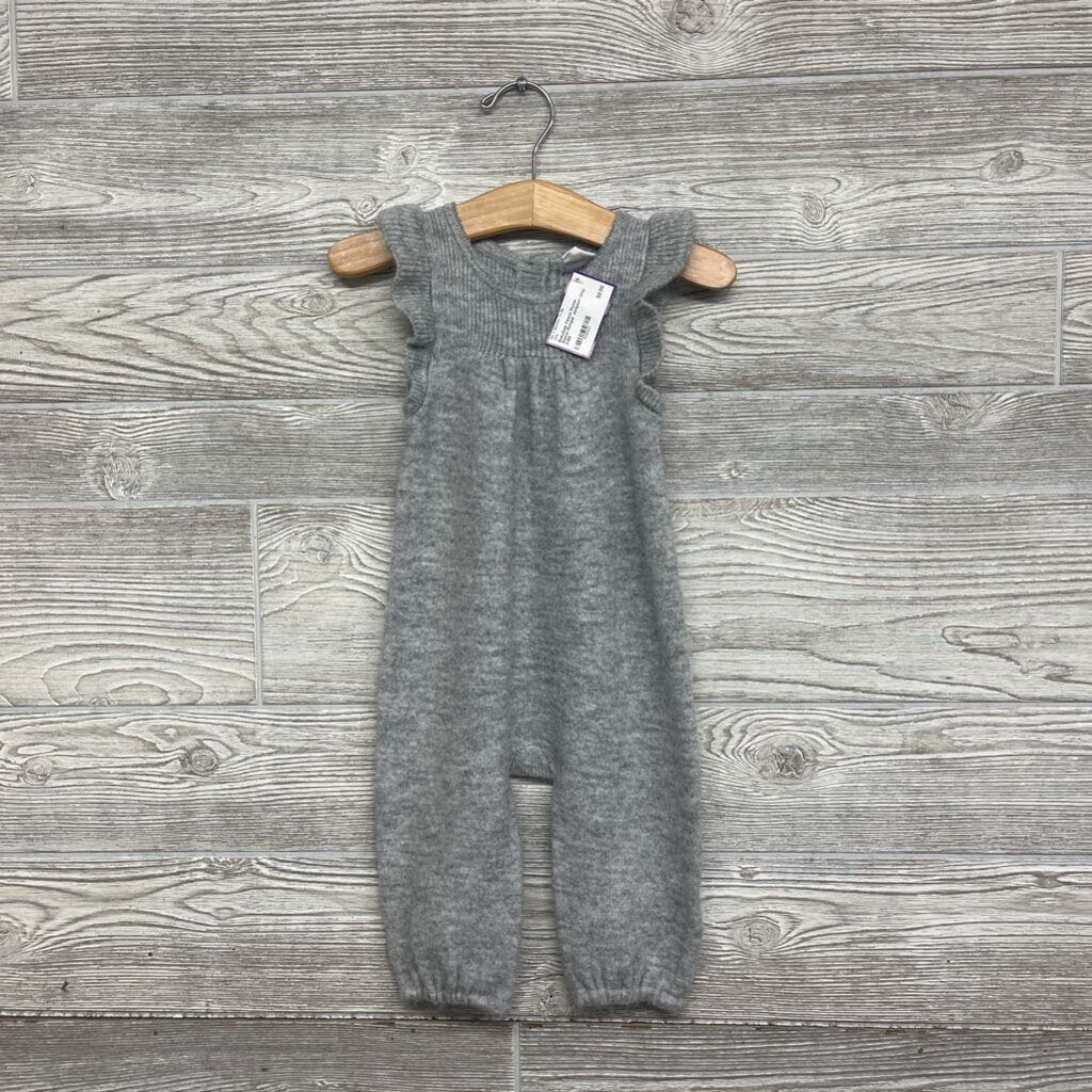 Fleece Flutter Sleeve Romper Jumpsuit