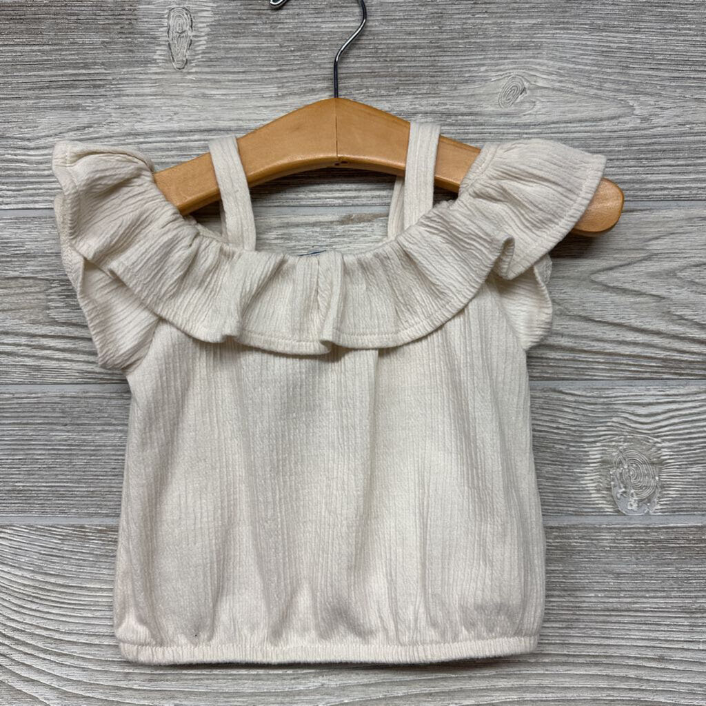 Shirt Cold Shoulder Ruffles