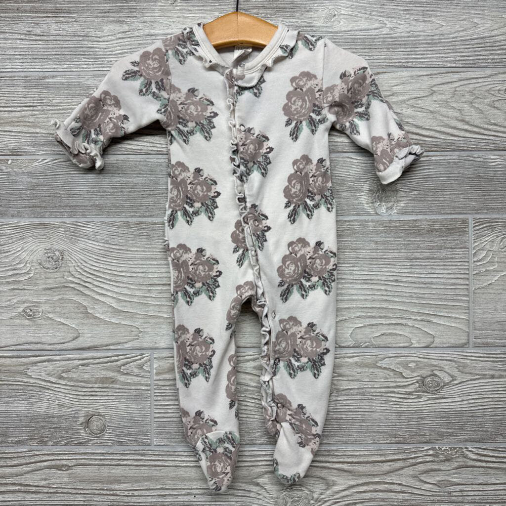 1 Pc LS Bamboo Footed Outfit Flowers