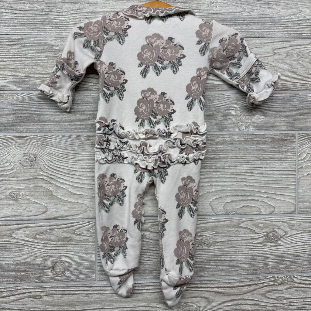 1 Pc LS Bamboo Footed Outfit Flowers