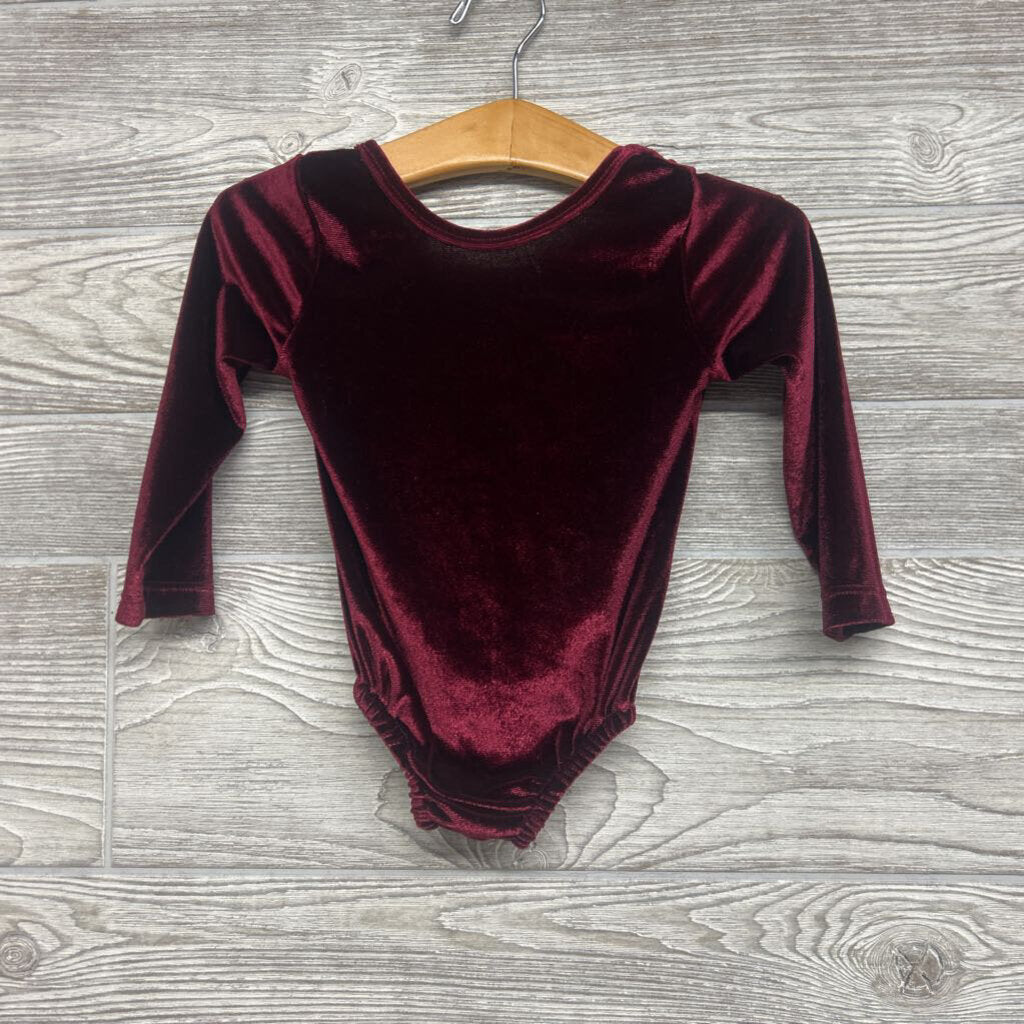 LS Velour Bodysuit Back Bow
