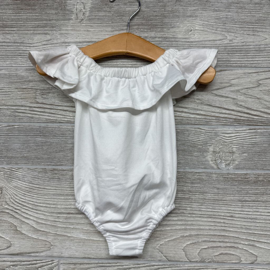 NEW Off Shoulder Leotard Flutter Sleeves