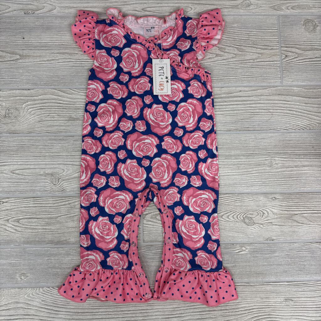 NEW Romper Roses Ruffles