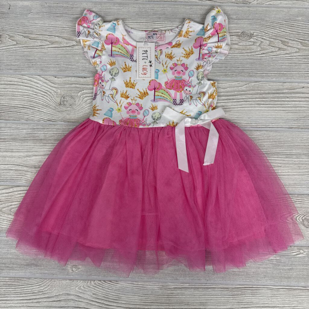 NEW Dress Crowns Pigs Unicorns Tulle