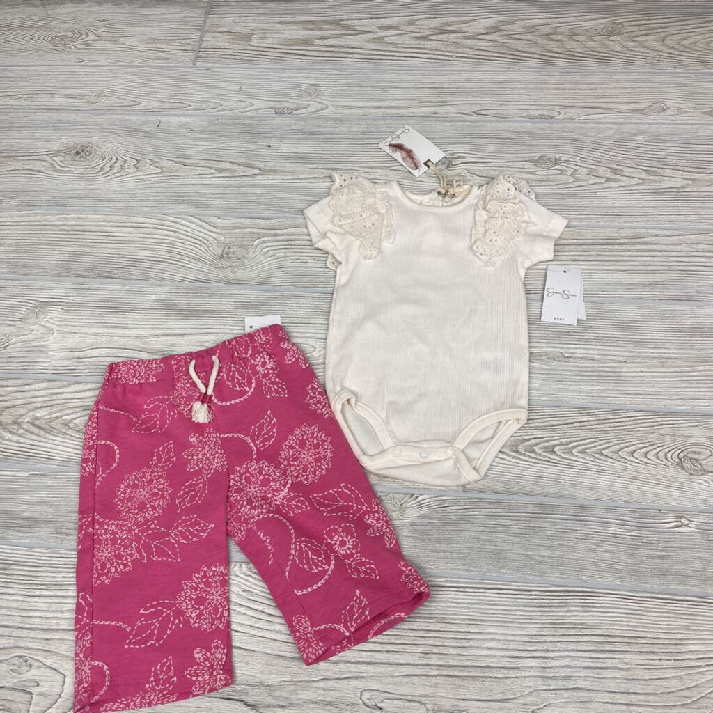 NEW 2 Pc Ribbed Bodysuit & Pants Stripes