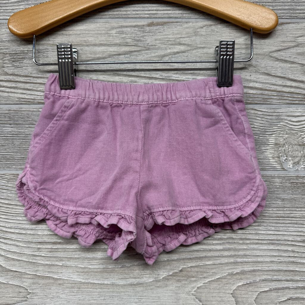 Pull On Shorts Ruffle Hem