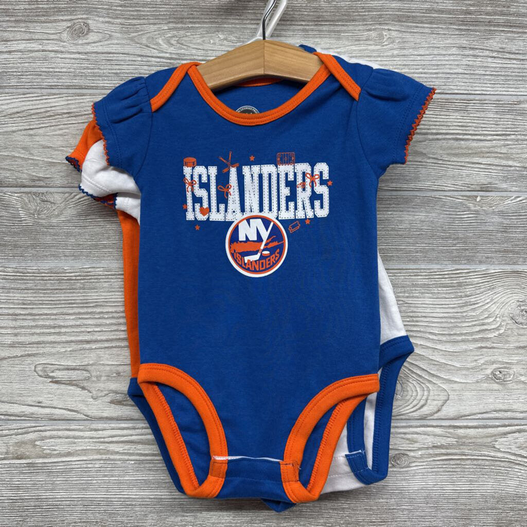 NEW 3 Pk Bodysuit NY Islanders Hockey