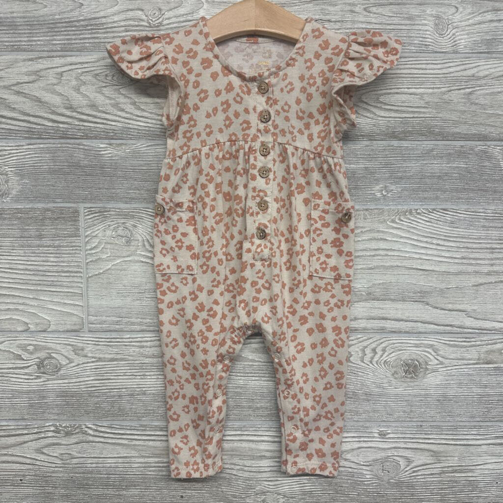 1 Pc Outfit Animal Print Buttons