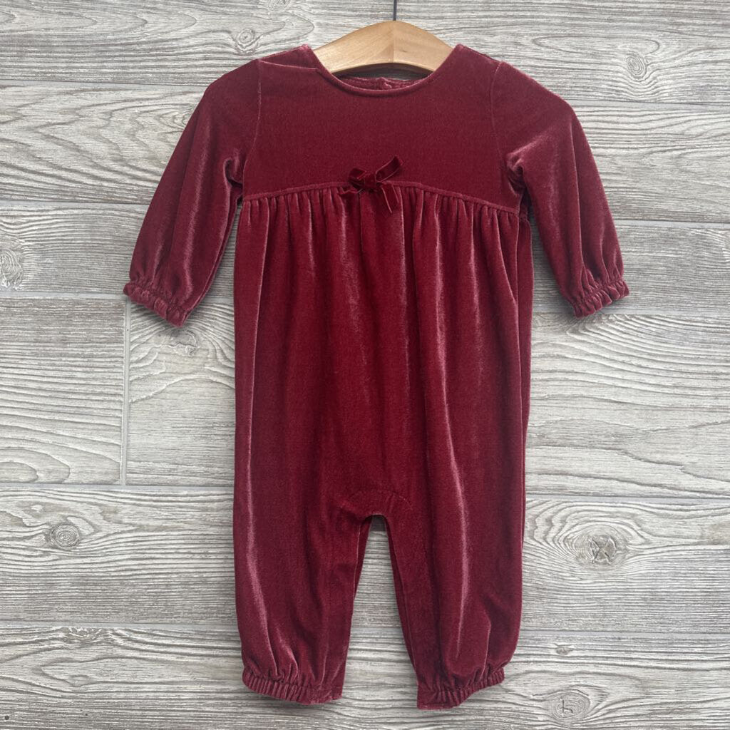 1 Pc LS Velour Outfit Bow