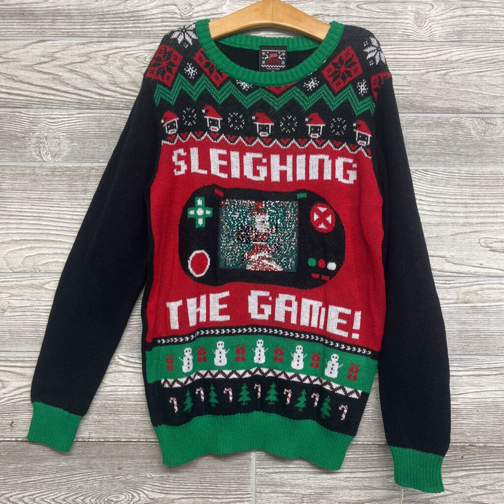 NEW Sweater Sleighing The Game Sequins