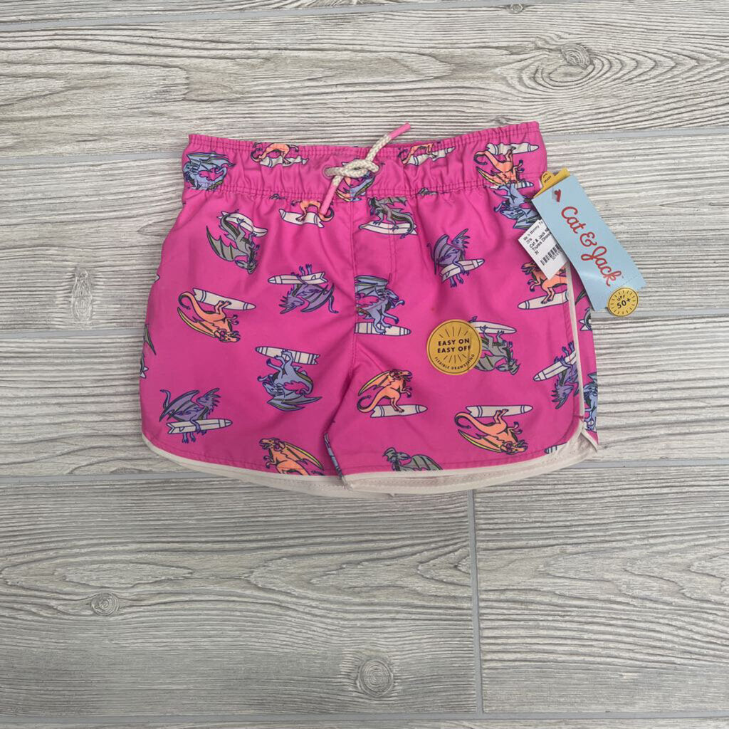 NEW Swim Trunks Dinosaurs Surfing