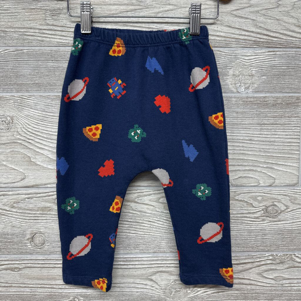 French Terry Sweatpants Pixel Pizza & Frog