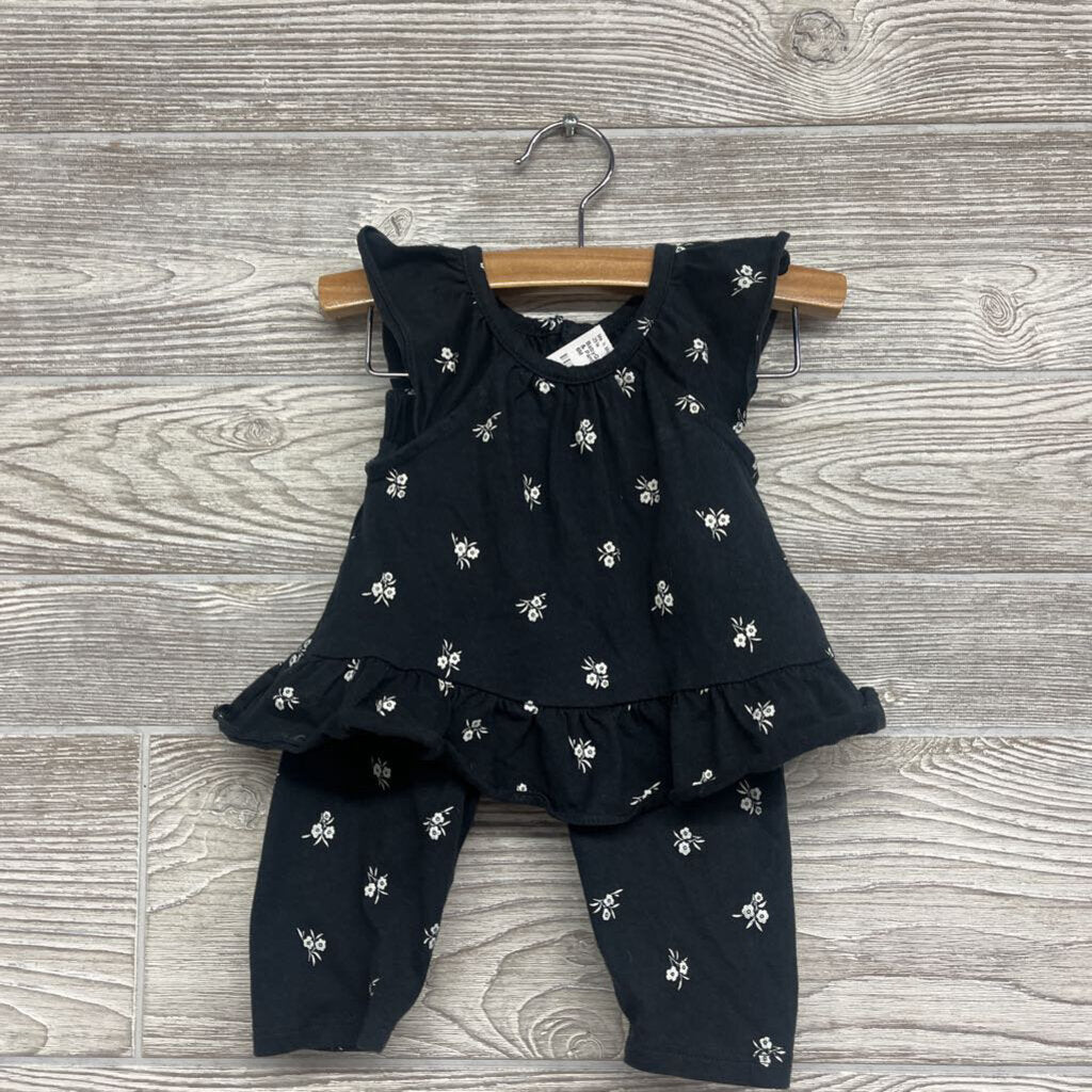 Flutter Sleeve Shirt & Pants Flowers