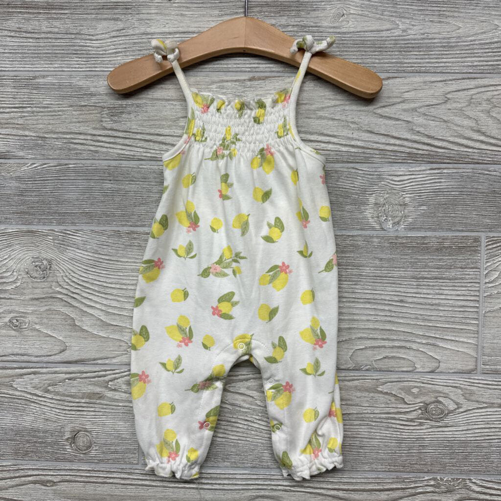 Tank Smocked Romper Lemons