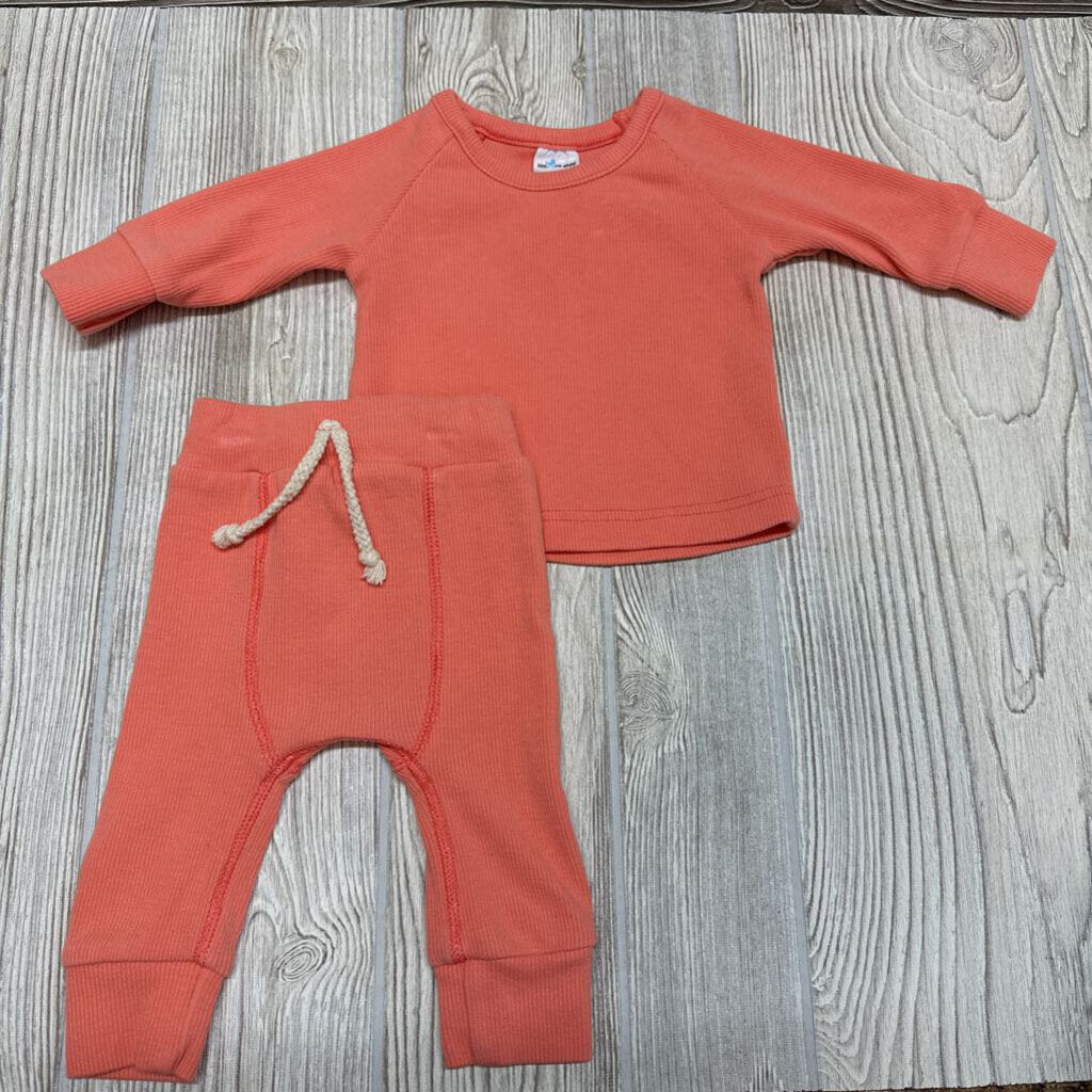 LS Ribbed Shirt & Harem Pants