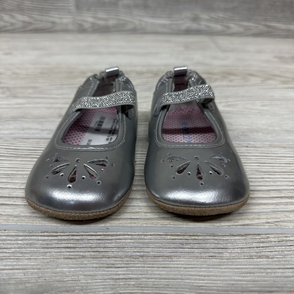 Leather Mary Jane Shoes Eyelet Flower