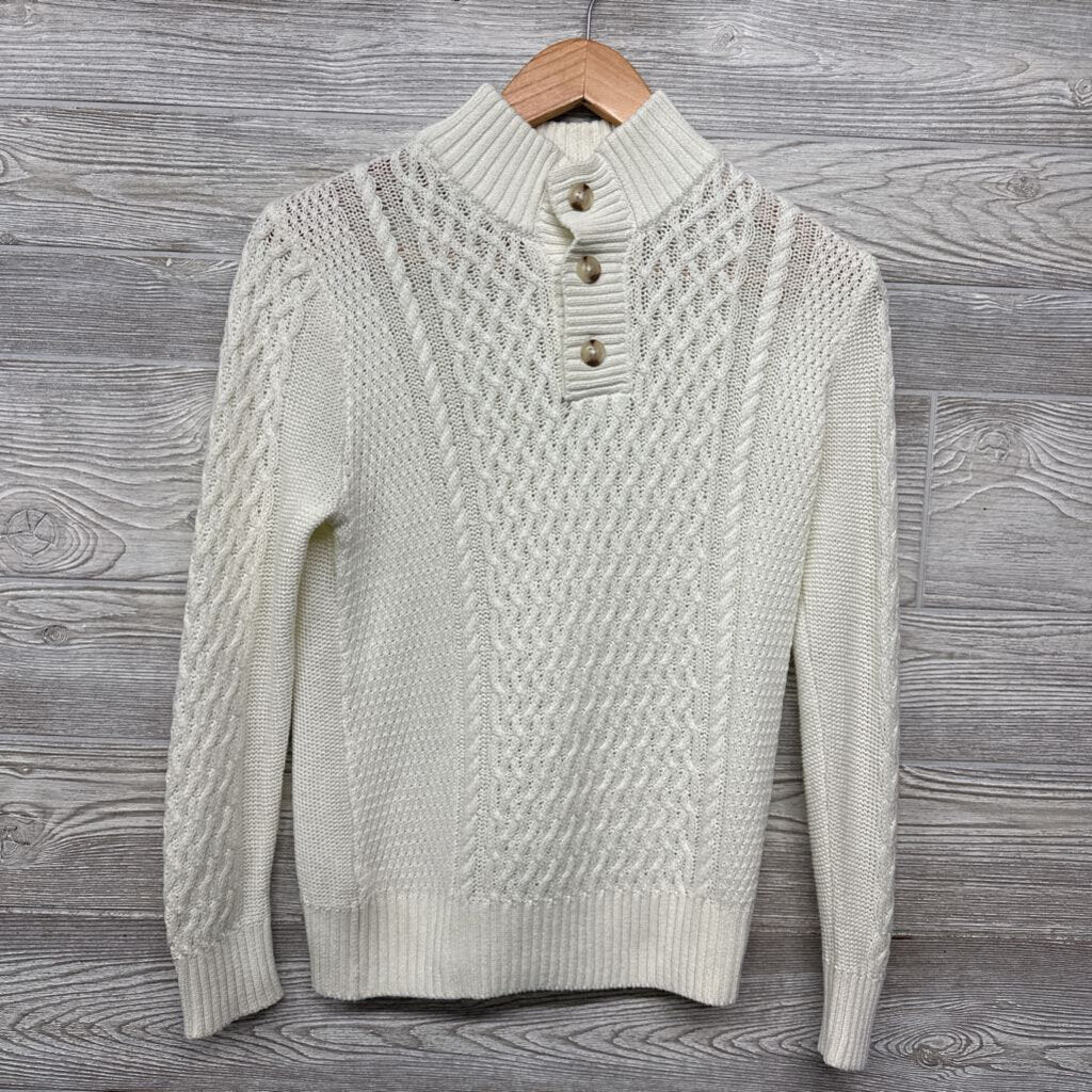 Henley Sweater Cable Knit
