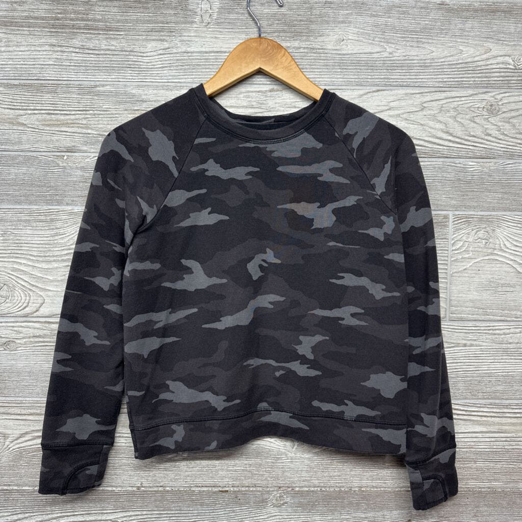 Soft Cross Back Camo Crewneck