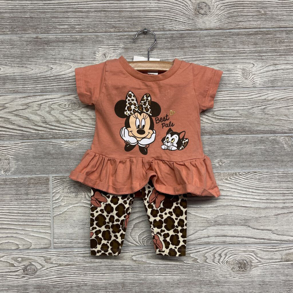 Shirt & Pants Best Pals Minnie Mouse Animal Print