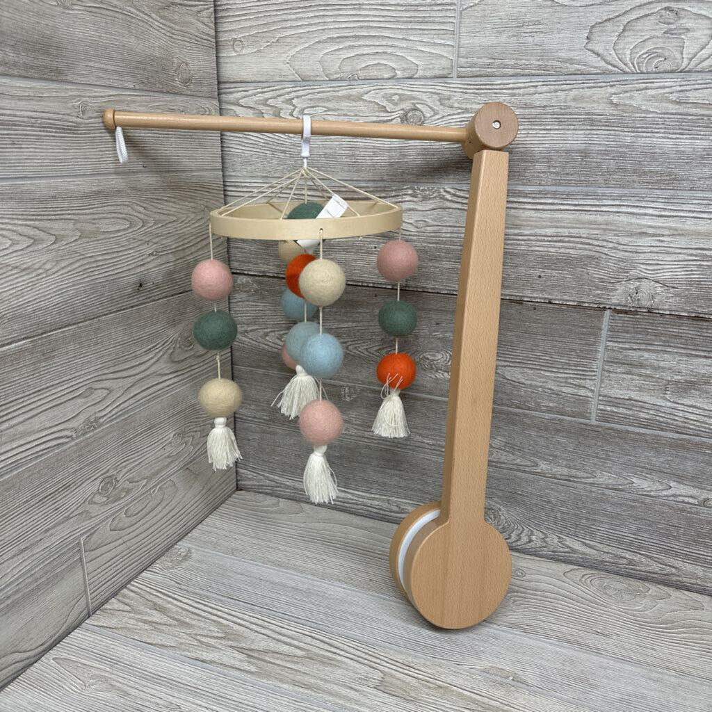 NEW Wooden Crib Mobile Round Balls