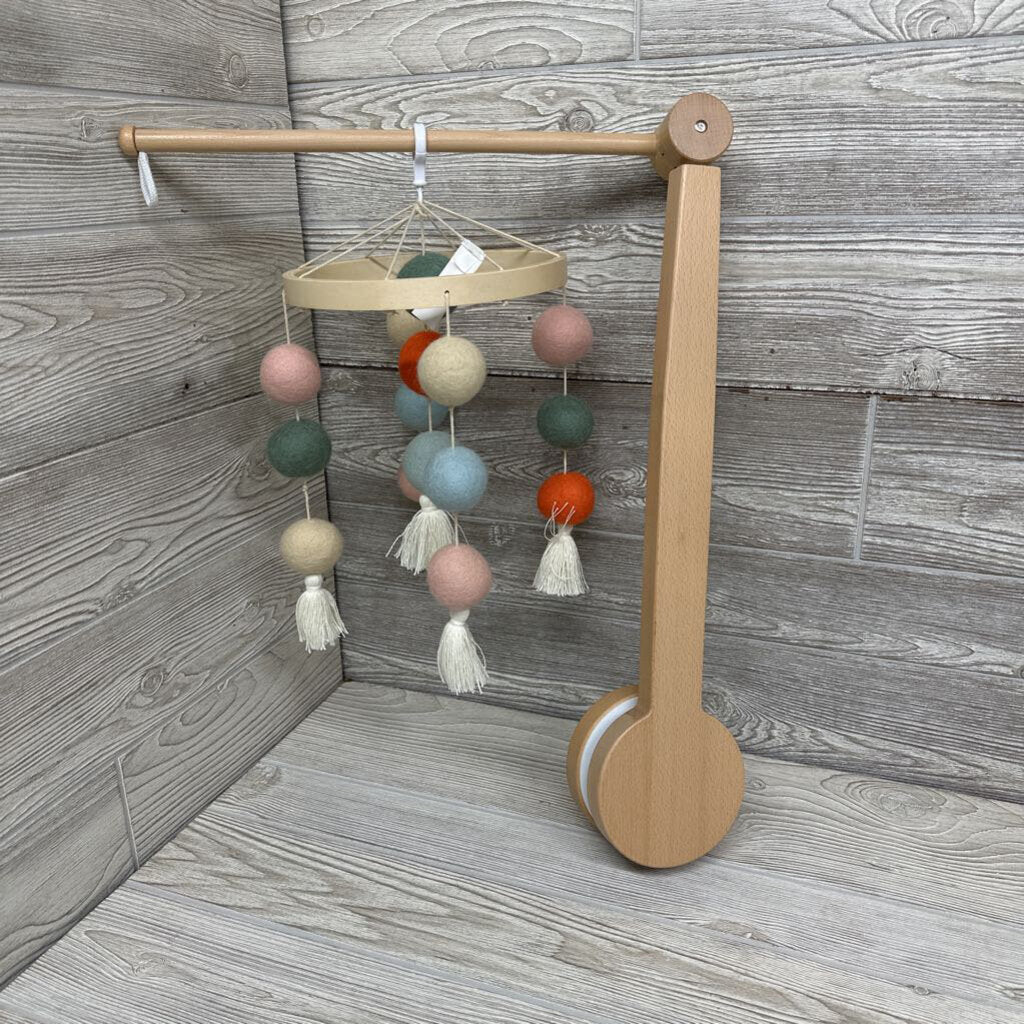 NEW Wooden Crib Mobile Round Balls