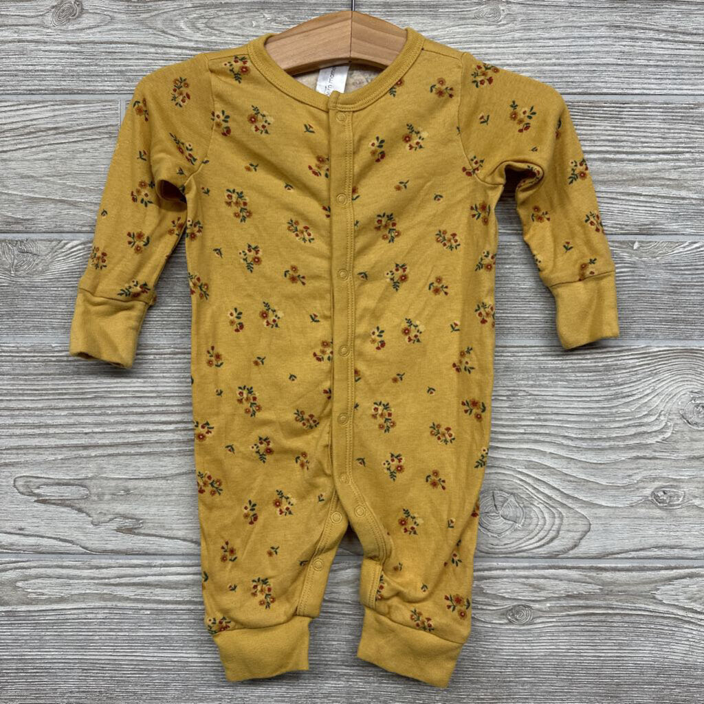 Button Up Outfit Flowers 0-3M