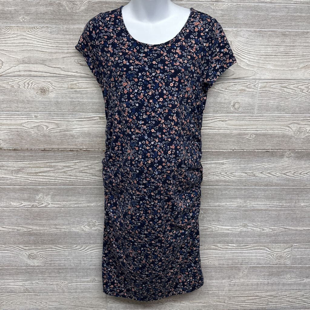 Ruched Tank Top Dress Flowers