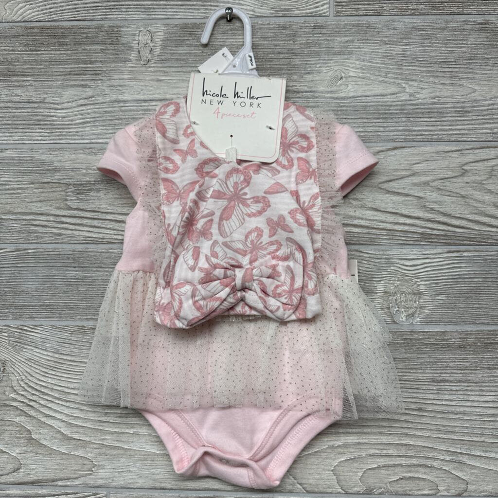 NEW 4 Pc Outfit Butterflies