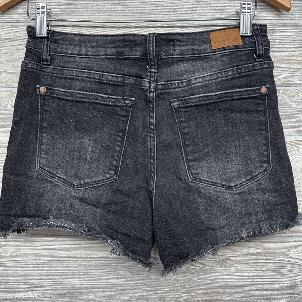 Side Panel Denim Maternity Shorts