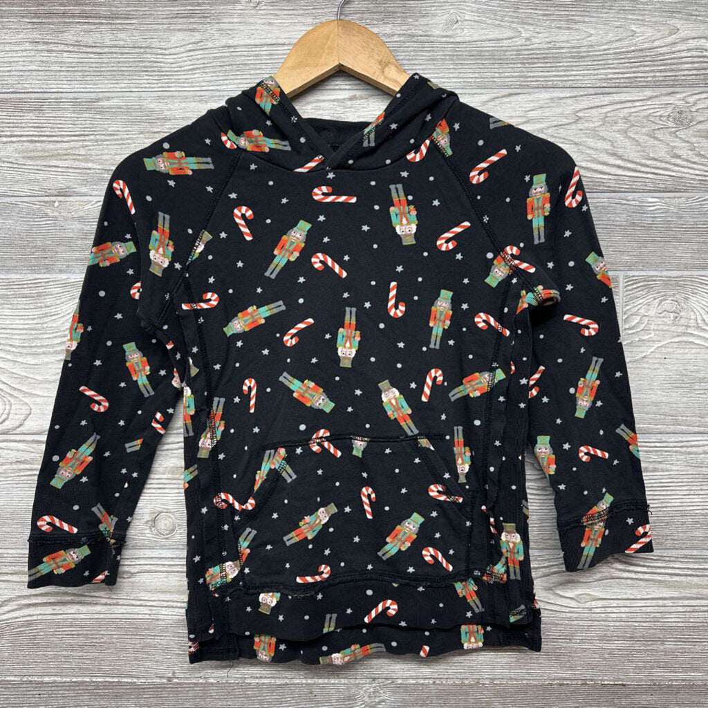 French Terry Hooded Shirt Nut Cracker & Candy Canes