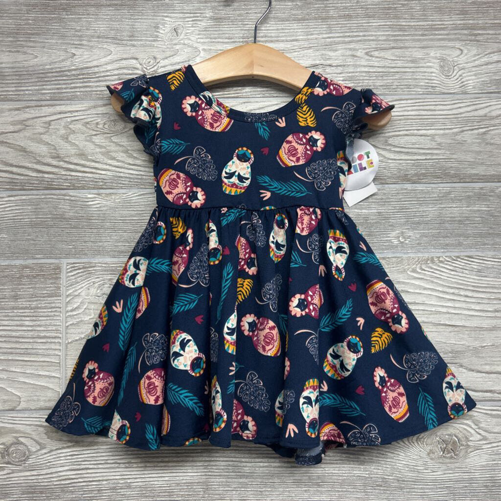 NEW Twirl Dress Leaves