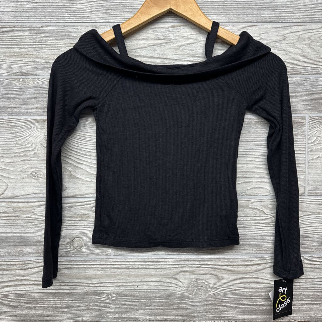 NEW LS Off Shoulder Ribbed Shirt