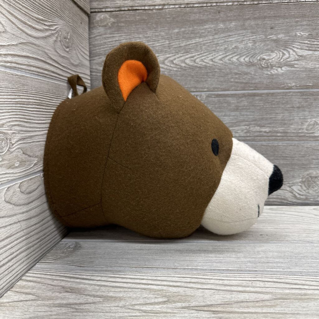 Plush Bear Head Wall Decor