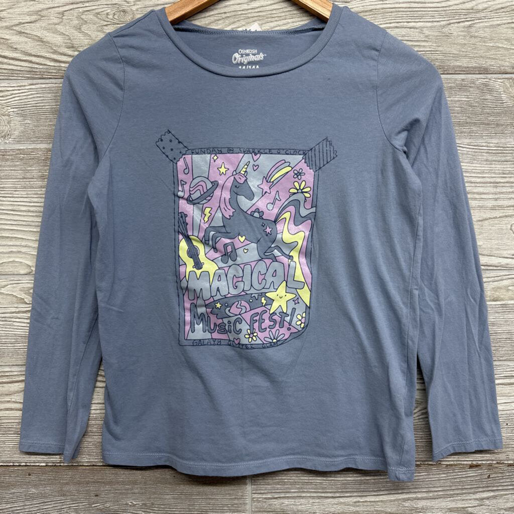 Ls Shirt Unicorn Glitter Flowers