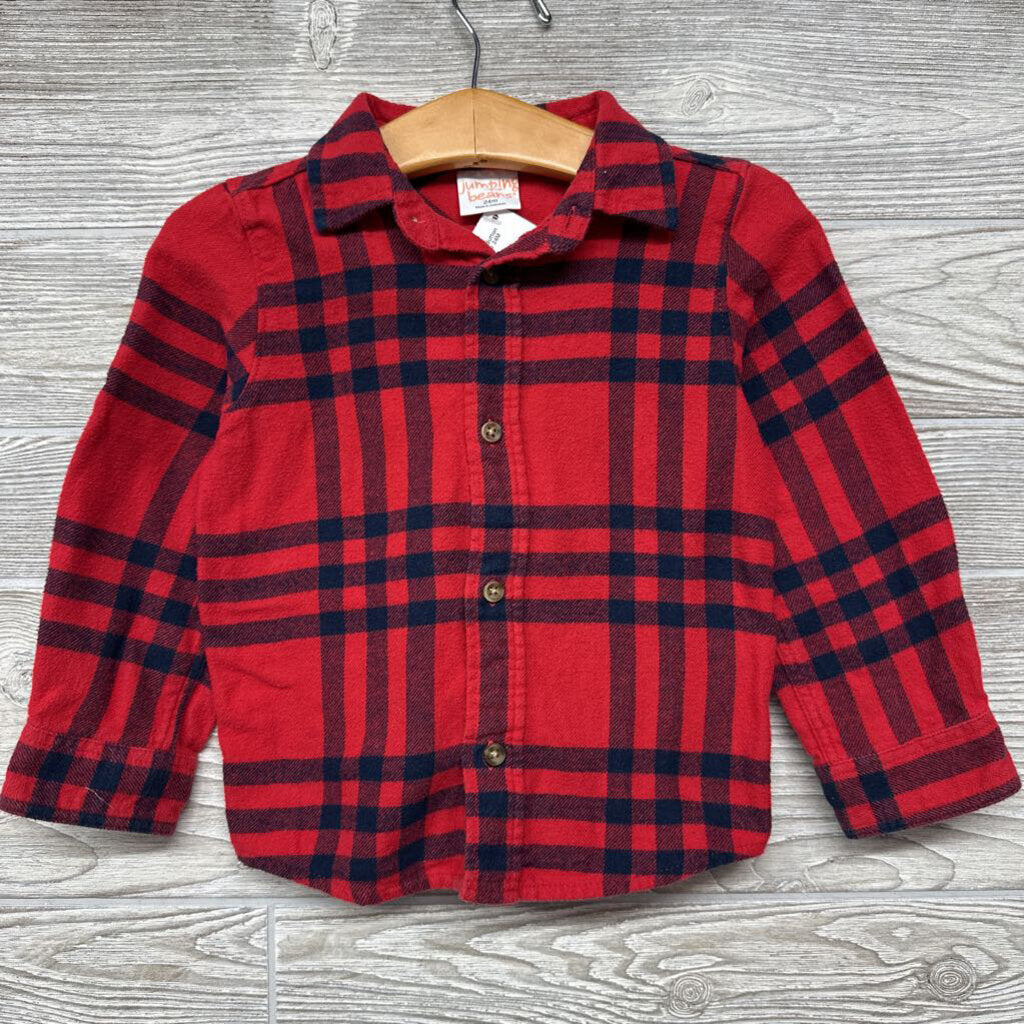 Flannel Button Up Shirt Plaid*