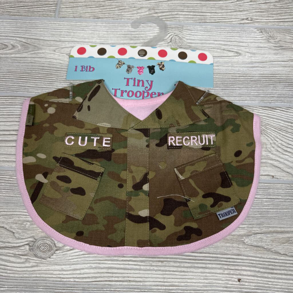 NEW Cute Recruit Camo Uniform Bib