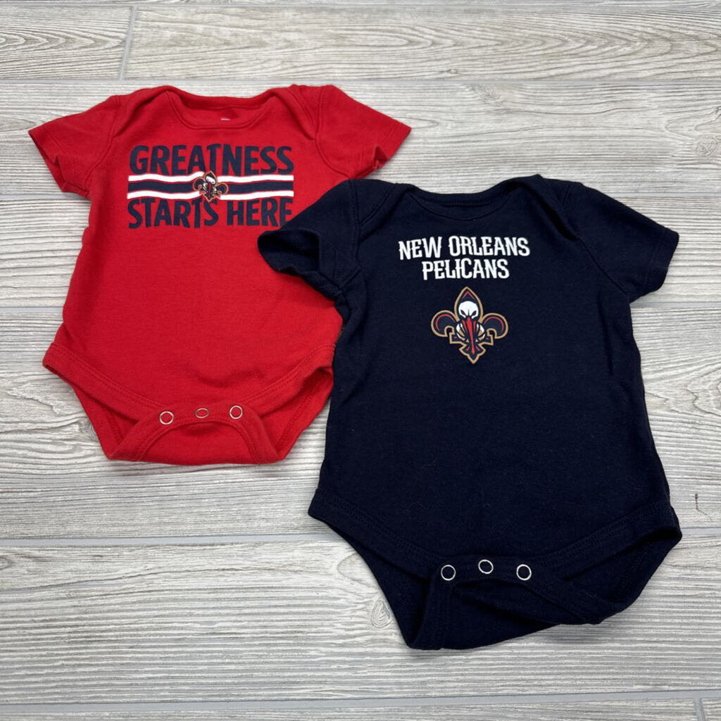 2 Pk Bodysuit New Orleans Pelecans