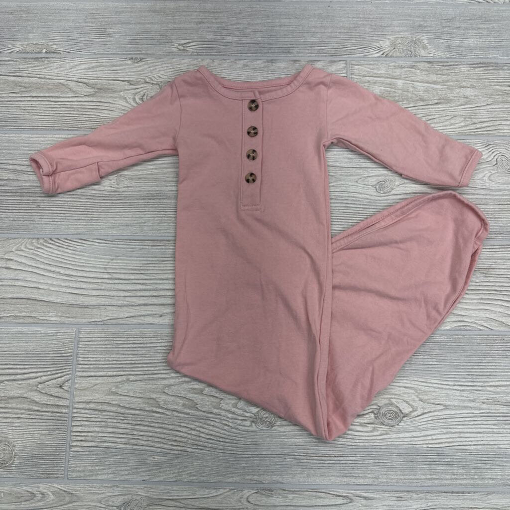 1/4 Button LS PJ Gown