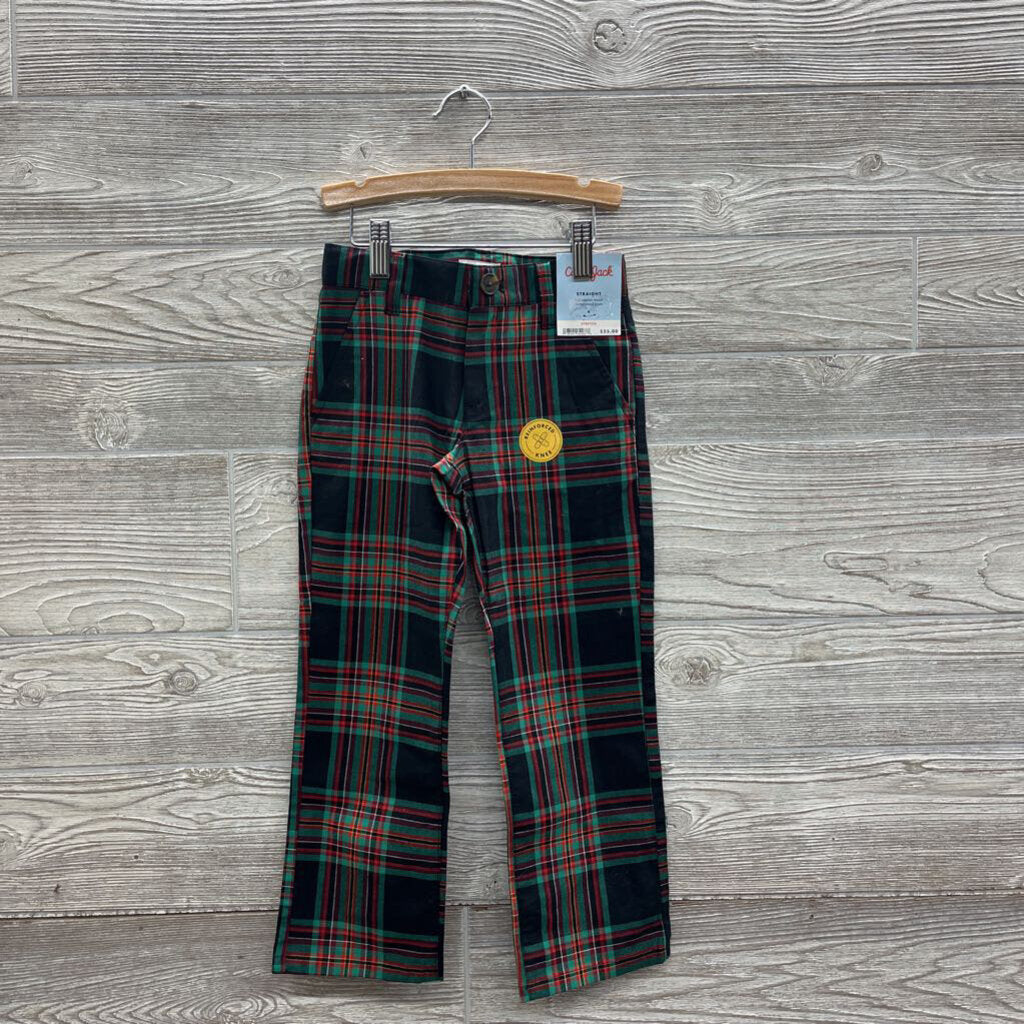 NEW Plaid Straight Pants