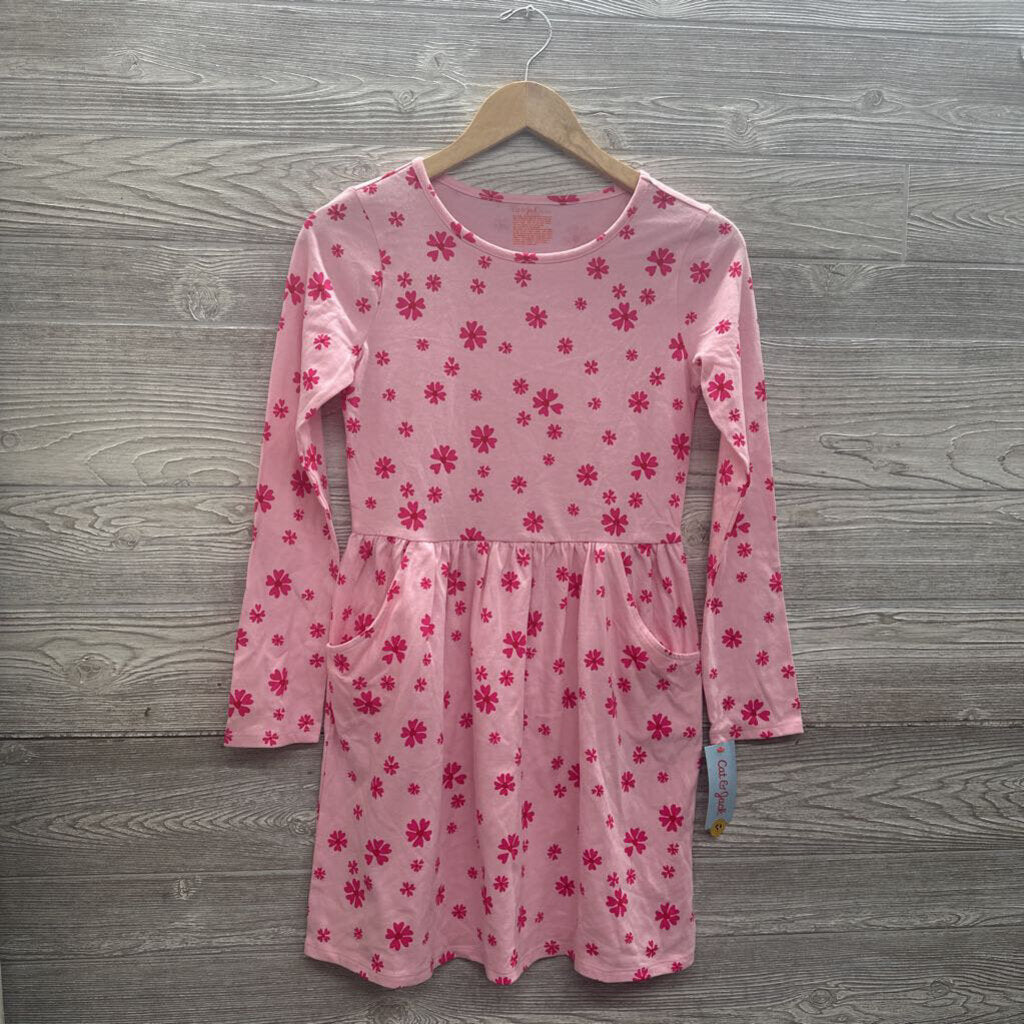 NEW LS Jersey Dress Flowers