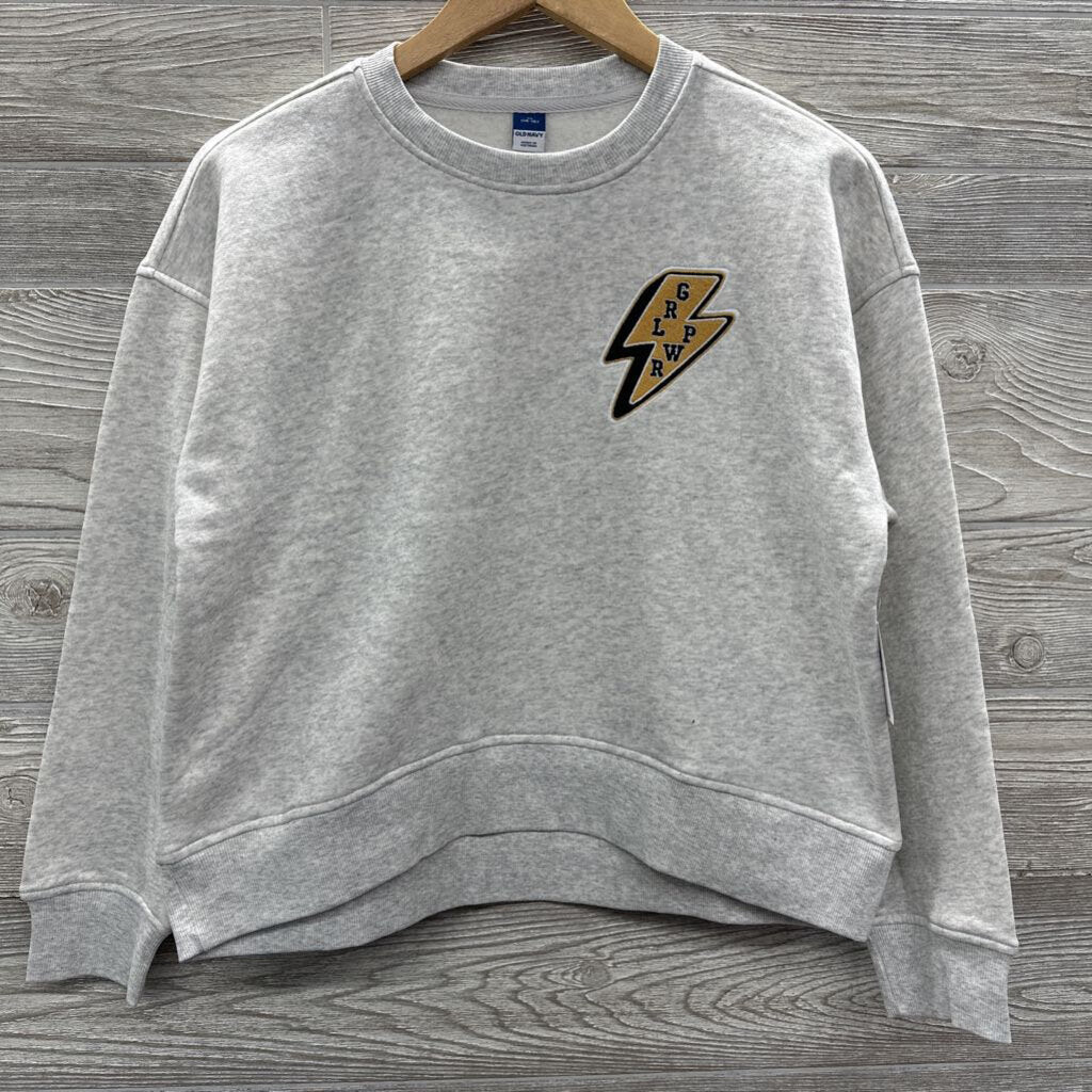 NEW Crewneck Grl Pwr Lightning Bolt
