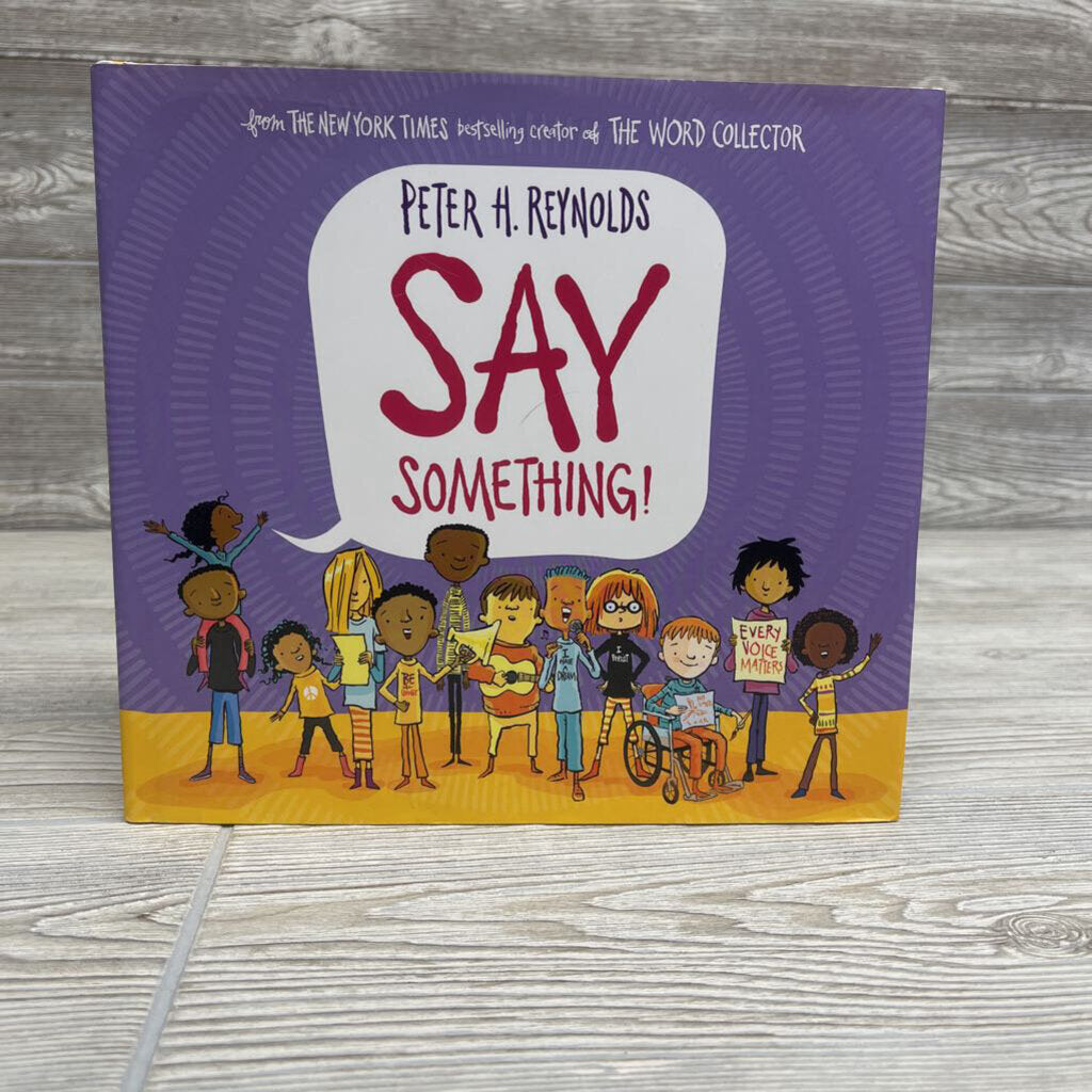 Say Something Hardcover Book