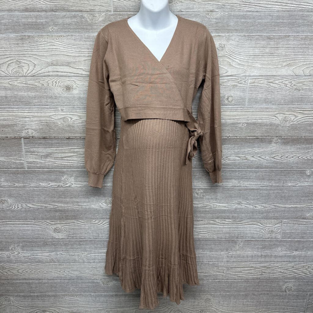 NEW Ribbed Wrap Dress