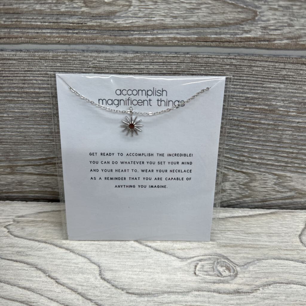 NEW Message Necklace Accomplish Magnificent Things