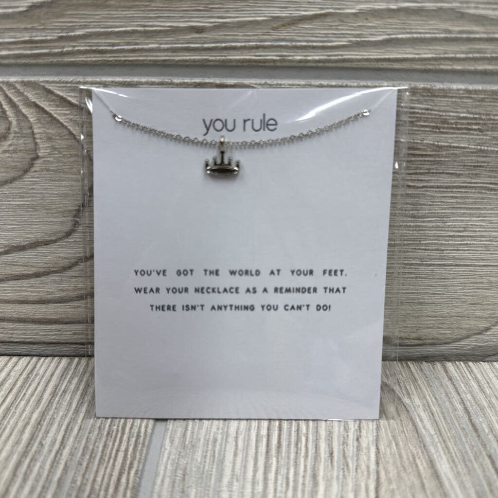 NEW Message Necklace You Rule