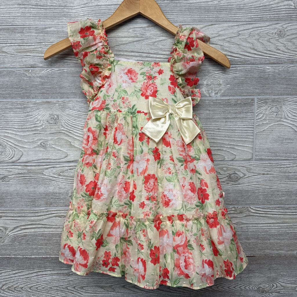 NEW Flutter Sleeve Dress & Hat Flowers