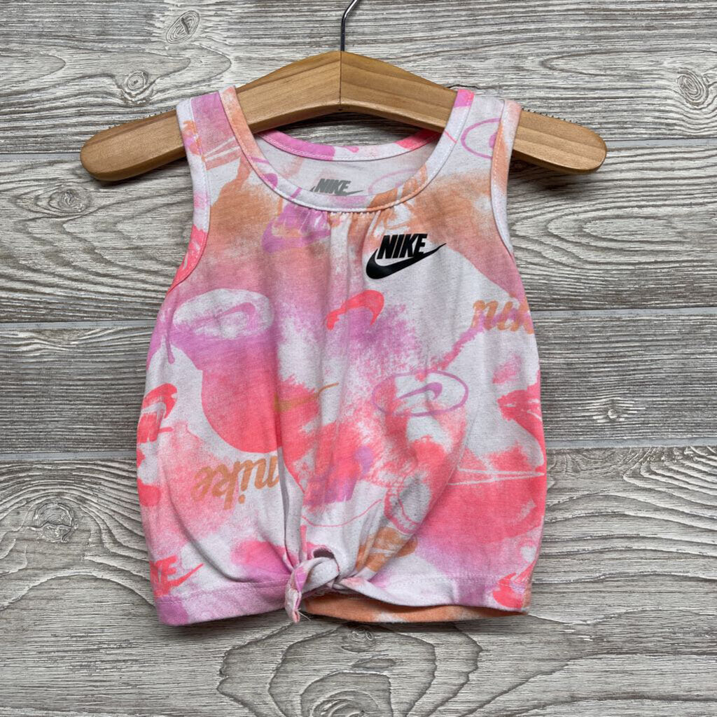 Tank Top Front Knot Tie Dye